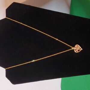 Gold "Mom" Heart Necklace